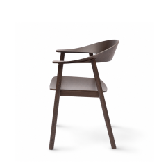 Wooden Restaurant Chair HORIZON Smoky
