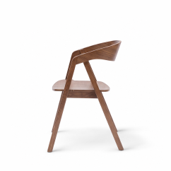 Wooden Restaurant Chair FUTURA Walnut