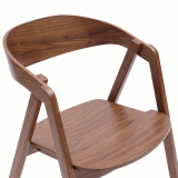 Wooden Restaurant Chair FUTURA Walnut