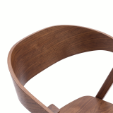 Wooden Restaurant Chair FUTURA Walnut