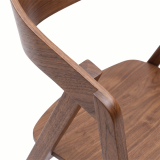 Wooden Restaurant Chair FUTURA Walnut