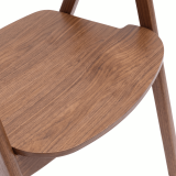 Wooden Restaurant Chair FUTURA Walnut