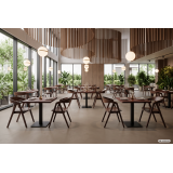 Wooden Restaurant Chair FUTURA Smoky