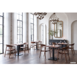 Wooden Restaurant Chair HORIZON Walnut