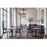 Wooden Restaurant Chair HORIZON Black