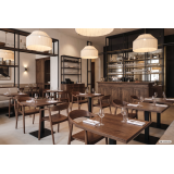 Wooden Restaurant Chair ARDEN Walnut