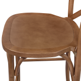 Bar Stool CROSS-BACK WOOD BAR Light Rustic