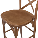 Bar Stool CROSS-BACK WOOD BAR Light Rustic