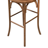 Bar Stool CROSS-BACK WOOD BAR Light Rustic