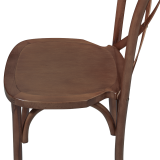 Wooden wedding chair CROSS-BACK WOOD Walnut