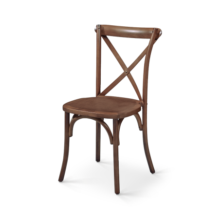 Wooden wedding chair CROSS-BACK WOOD Walnut