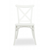 Wedding chair CROSS-BACK FIORINI white