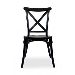 Wedding chair CROSS-BACK FIORINI black