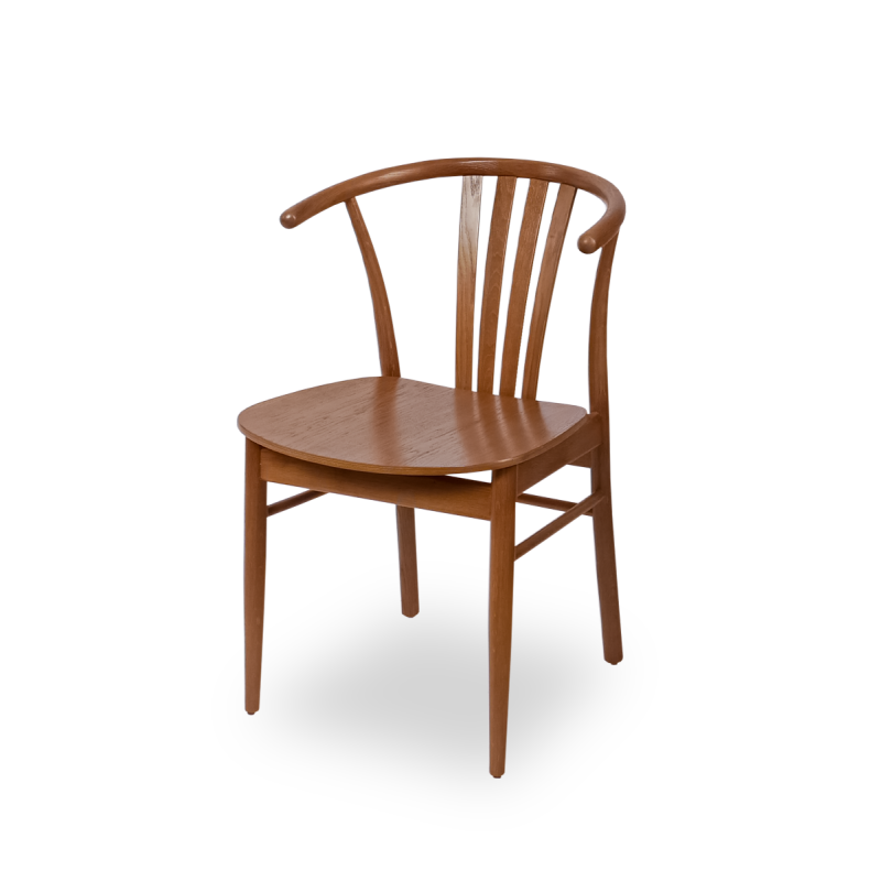 Wooden restaurant chair SCANDI honey oak