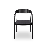 Wooden restaurant chair FUTURA black