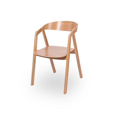 Wooden restaurant chair FUTURA oak