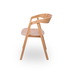 Wooden restaurant chair FUTURA oak