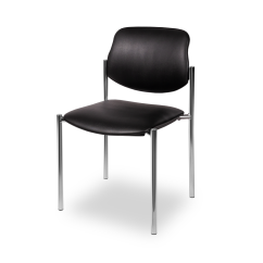 Conference chair IZI CR black eco-leather